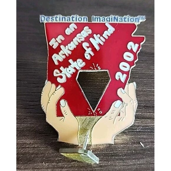 Arkansas Destination Imagination Trading Pin 2002 In a Arkansas State of Mind - Picture 3 of 7
